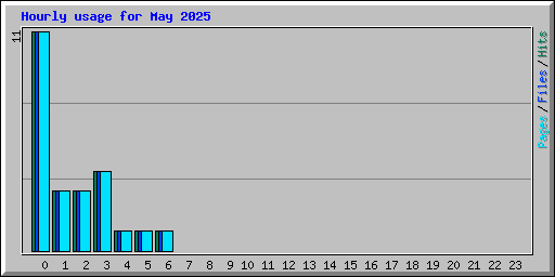 Hourly usage for May 2025