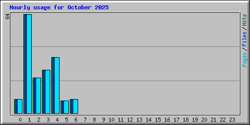 Hourly usage for October 2025